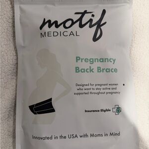 Motif Medical Pregnancy Back Brace - white